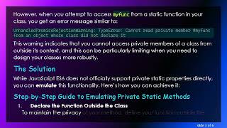 How to Create a Private Static Property in JavaScript ES6