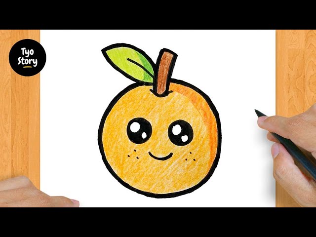 Orange Drawing & Sketches for Kids - Kids Art & Craft