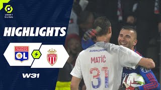 OLYMPIQUE LYONNAIS - AS MONACO (3 - 2) - Highlights - (OL - ASM) / 2023-2024