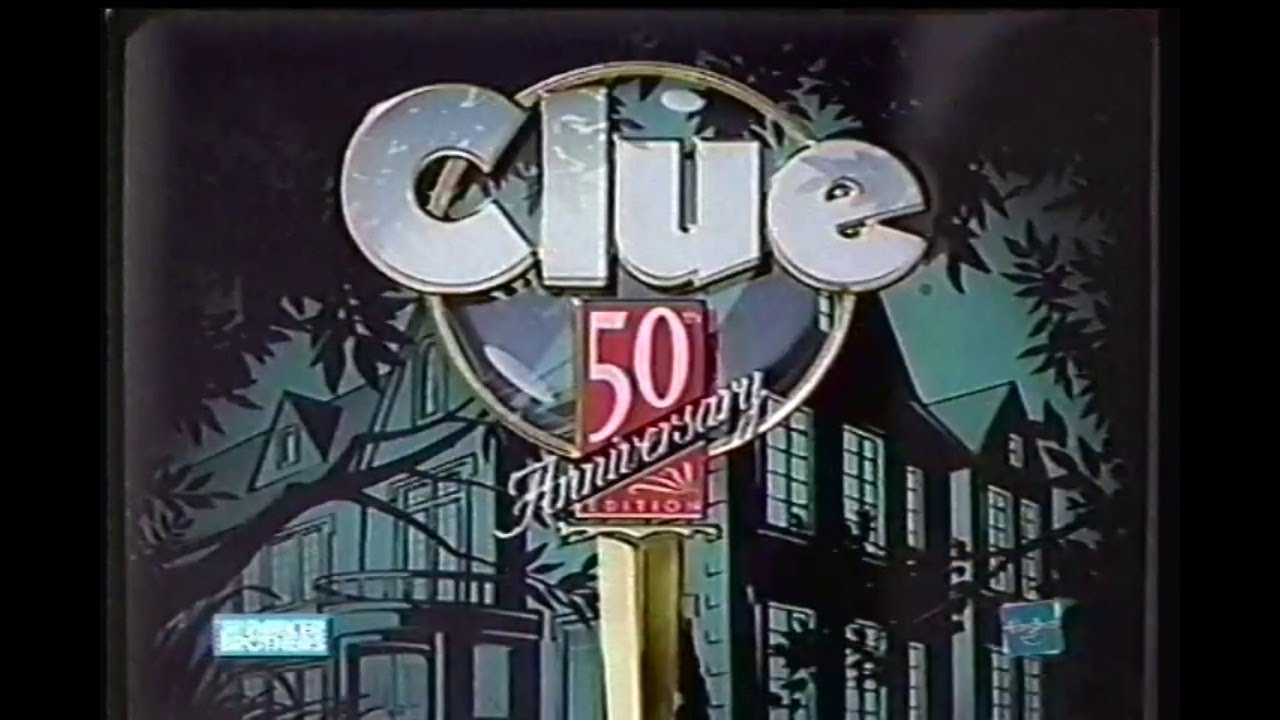 Clue: 50th Anniversary Edition (Parker Brothers Hasbro) TV Commercial - 1998