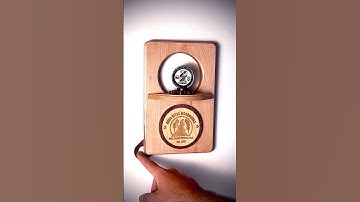 Rotating Challenge Coin Display #cncbuildplans #woodworking #custommade #woodgears #coincollecting