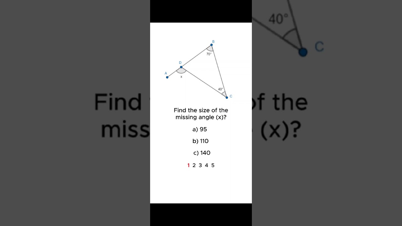Can You Find the Missing Angle? 🤔 | Geometry Challenge✅✅
