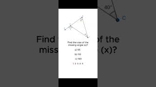 Can You Find the Missing Angle 🤔 | Geometry Challenge✅✅#maths #geometry #angel #challenge #mindzone
