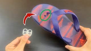 Stop Throwing Away Your Slippers! This Simple Fix Using Tin Lid Will Save You Money