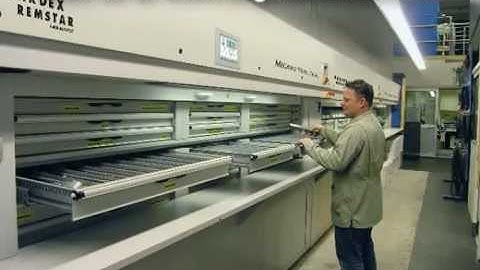 Vertical Storage and Retrieval Carousel VSR | Powered Parts Room Shelves That Rotate