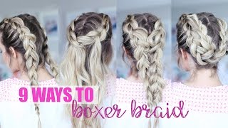 9 ways to boxer braids!!
