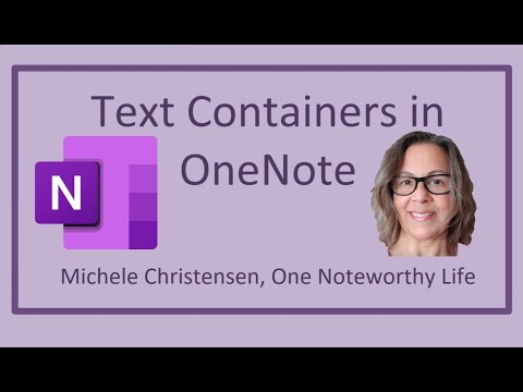 Text Containers in OneNote | OneNote for Windows 10 | OneNote 2016