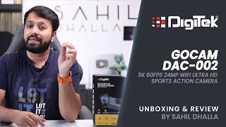 Review by Sahil Dhalla | Digitek GoCAM 5K 24MP WiFi Ultra HD Action Camera | DAC-002 | 2023 screenshot 4