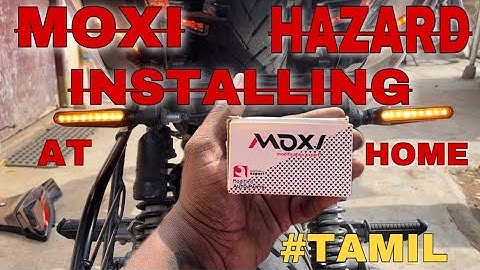 BEST  HAZARD FOR BIKE |MOXI|  INSTALLATION AT HOME DETAILED VIDEO | 220| #pulsar220 #tamil #moxi