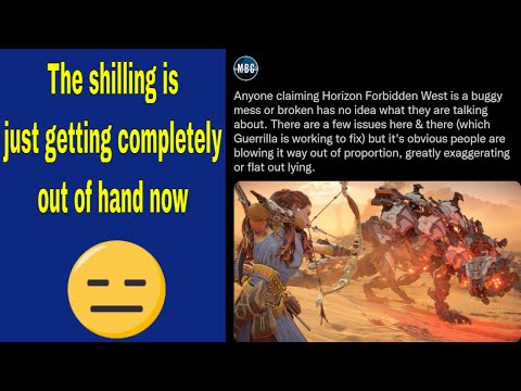 Sony fanboy MBG says anyone complaining about how buggy HFW is just exaggerating and lying