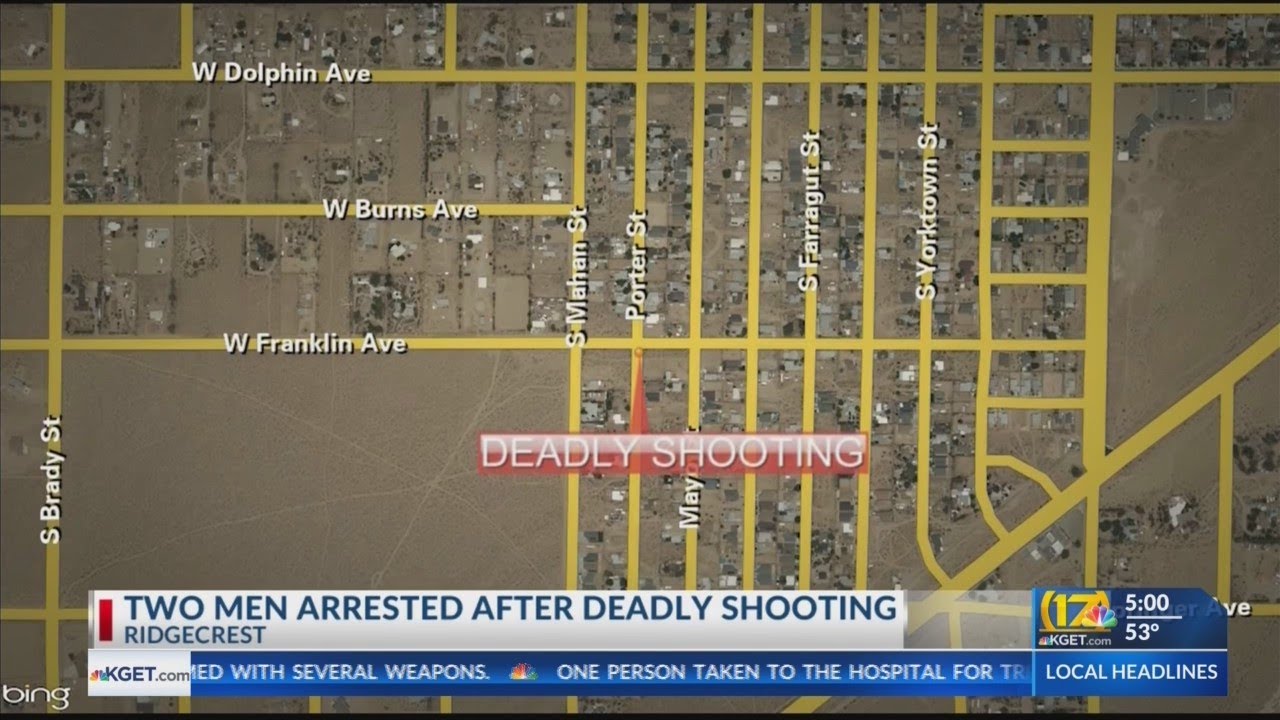 2 arrested on suspicion of murder in Ridgecrest shooting