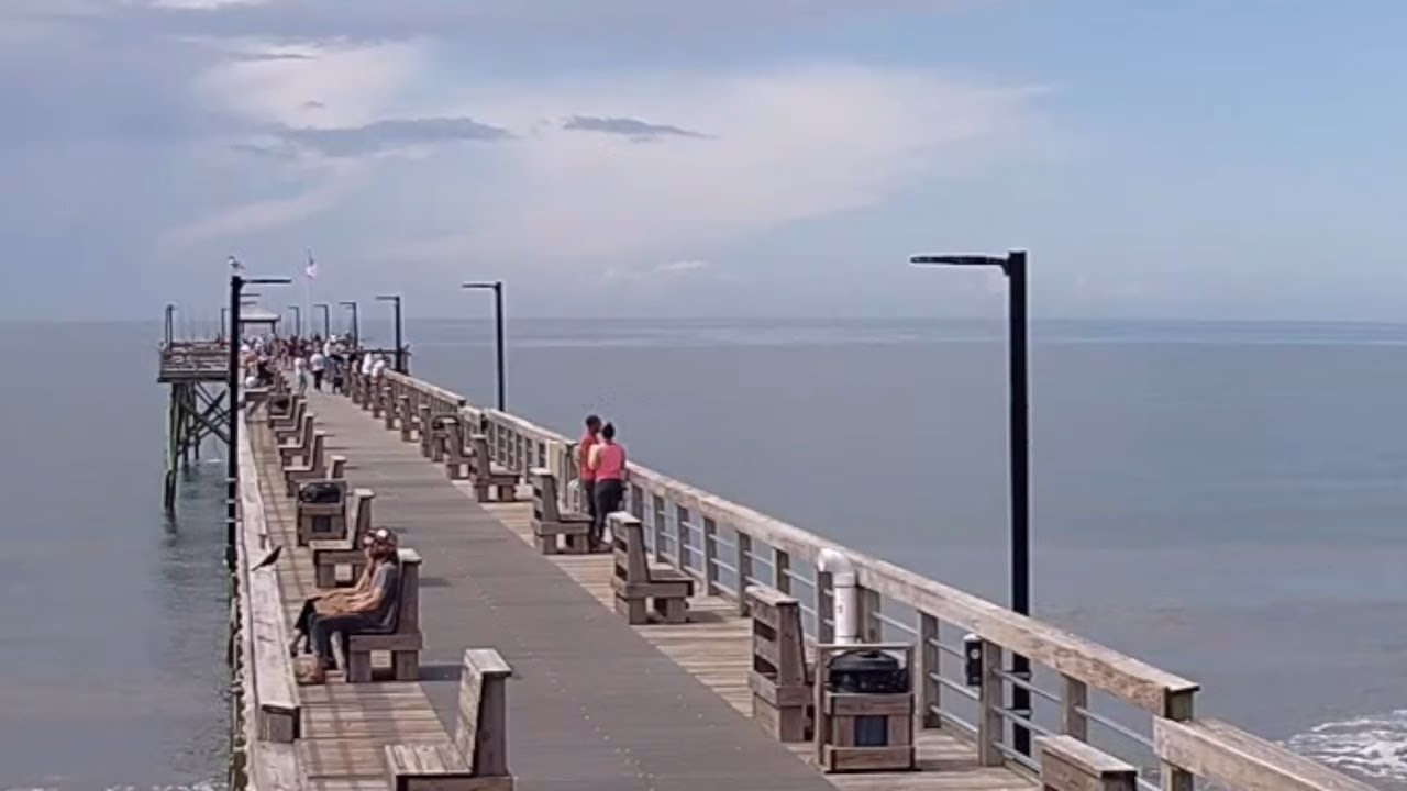 Oak Island Pier Live Cam Oak Island fishing pier webcam pier live