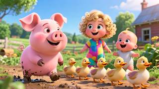 ABC Farm with Piglet 🐷🌾 Fun Alphabet Song | Learn ABC &amp; Farm Animals for Kids