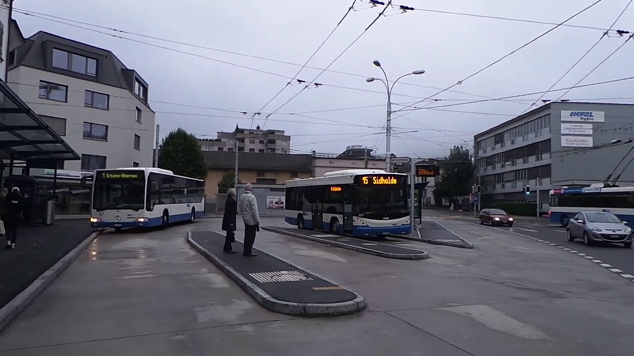 VBL NAW/HESS BT 5-25 Linie 1 Maihof - Obernau Wende Kriens Busschleife