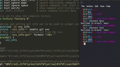 how to show #git branch name with #zsh vcs_info ??
