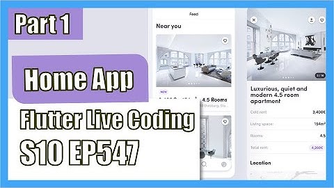[Flutter] Flutter Live Coding EP547 (Home App Part 1)