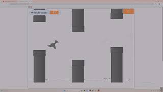 Flappy dino game on scrach