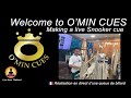 O min cue thailand  making a live snooker cue  fabrication dune queue billard en direct