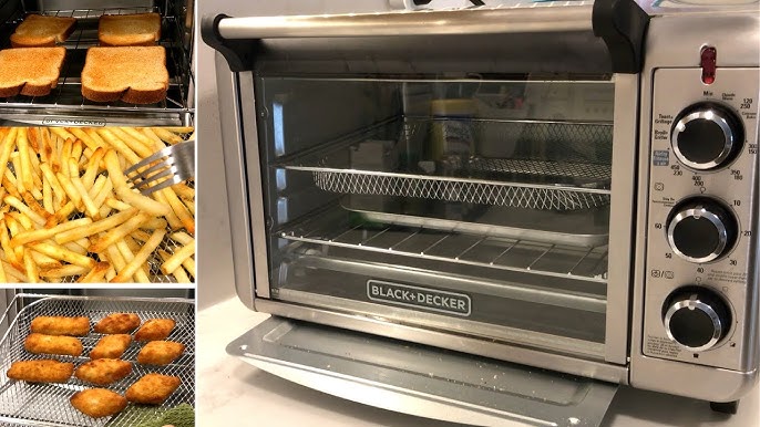 BLACK+DECKER 6-Slice Crisp 'N Bake Air Fry Toaster Oven, TO3217SS NEW