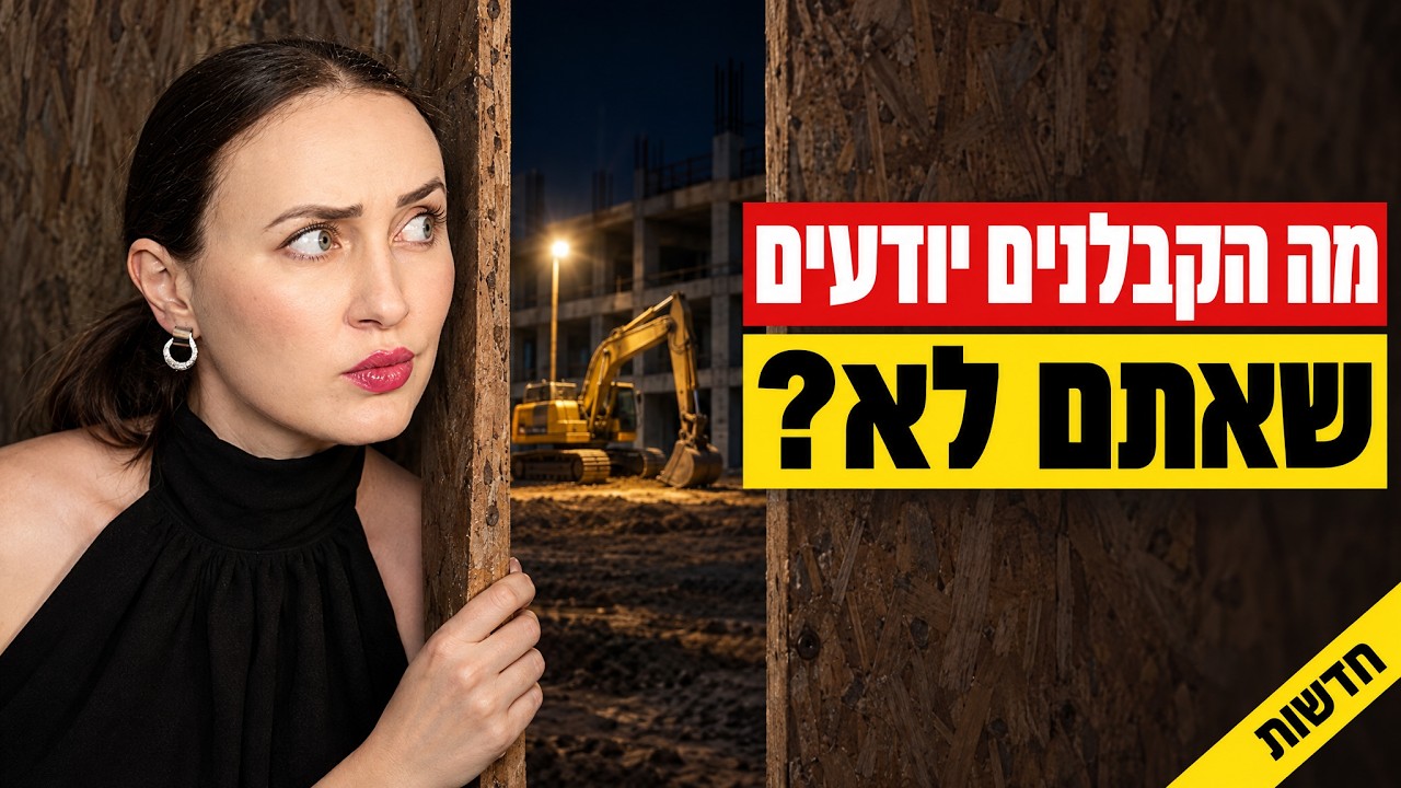התחזית: הרגע הכי זול לקנות דירה כבר עבר? זה מה שהקבלנים עושים בשקט (נחשף)