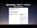 3.1 | Speaking - Part 1 - Test 3 | Succeed in Movers