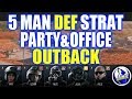 5 Man Strat- Outback, Defending Party Room &amp; Office: Rainbow Six Siege Burnt Horizon
