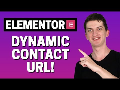 How to Use the Dynamic Contact URL In Elementor