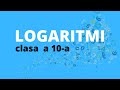 Rezolvăm Logaritmi cu explicații detaliate (clasa 10/pregatire BAC) | Matematica.md