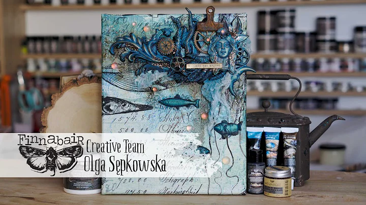 Mysteries of the Oceans - Mixed Media tutorial by Olga Spkowska - Letike