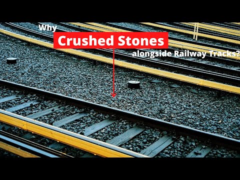 Why do railway tracks have crushed stones alongside them? - Alpha Rail