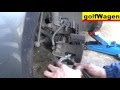 How to replace front brake pads on VW Golf 5  /100% FULL time/