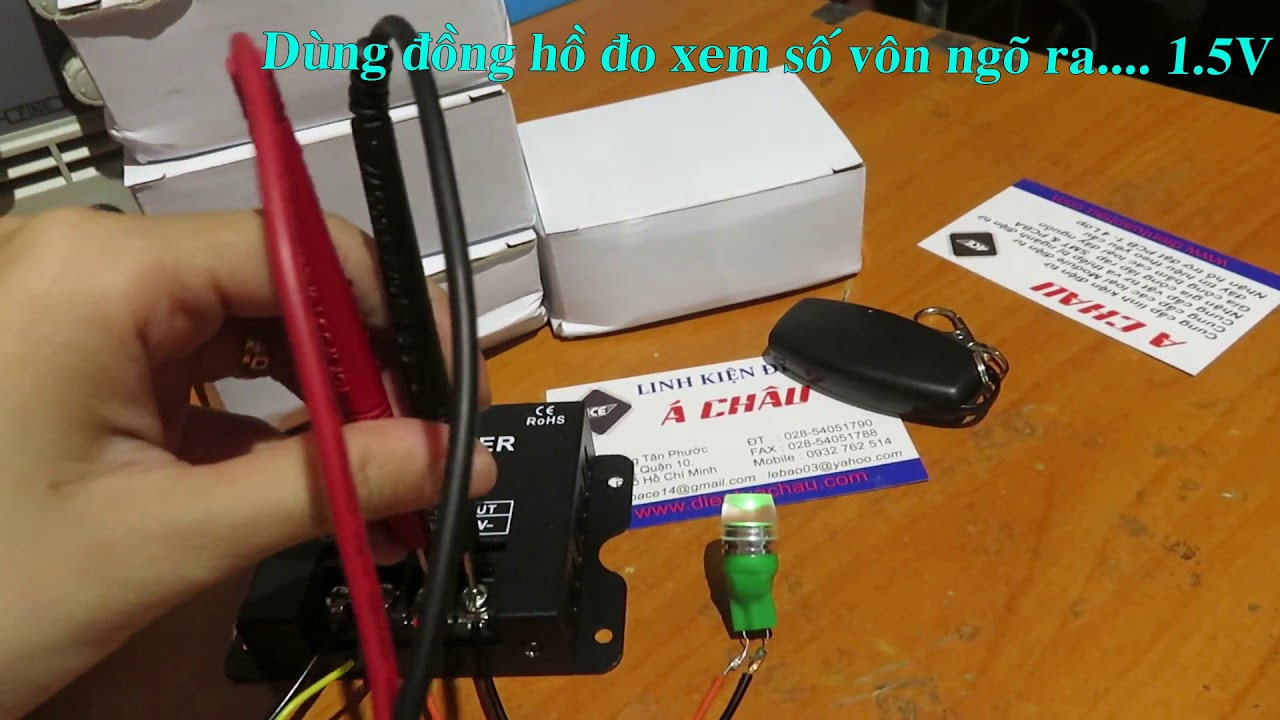 RF Dimmer DC12 24V 30A ( Hướng dẫn sử dụng).