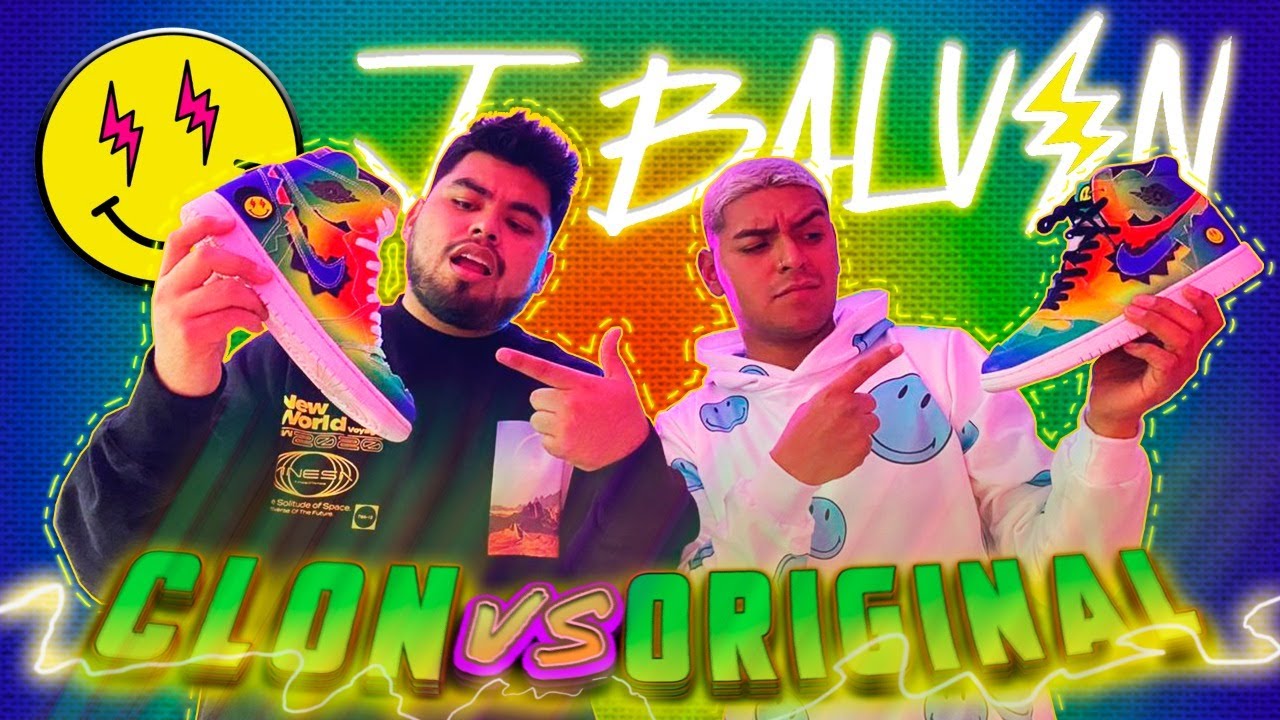 SNEAKERS J BALVIN | CLON VS ORIGINAL | EL BELICIENCE - YouTube