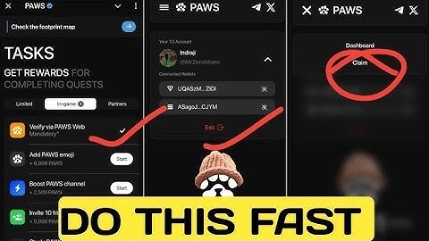Paws Phantom Wallet Connect Problem Solution | Verify via PAWS Web Task | Paws SOL Wallet Task