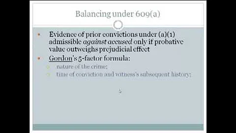 Video 5 Evidence Impeachment of Witnesses