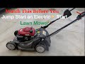 Jump-Starting an Electric Start Lawn Mower