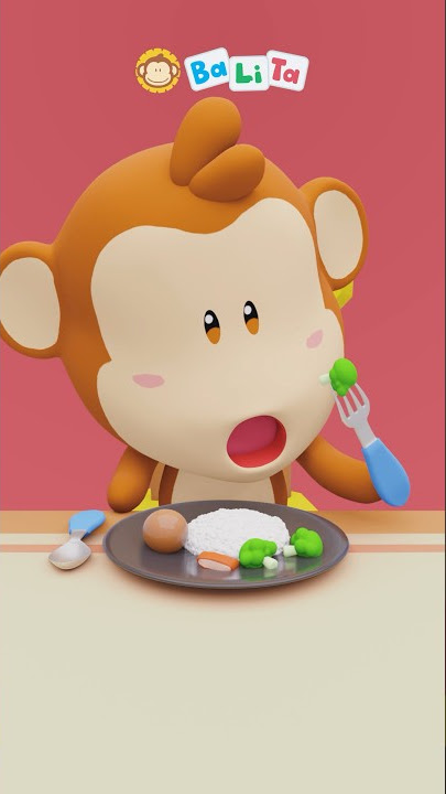 Tata learn how to eat #balita #cartoon #funny #cute #goodhabits #kids