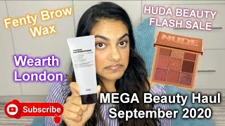 MEGA CRUELTY FREE BEAUTY HAUL...WEARTH LONDON.. FENTY CLEAR BROW WAX..HUDA FLASH SALE SEPTEMBER 2020