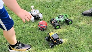 Grandad's RC cars get a workout 20200728
