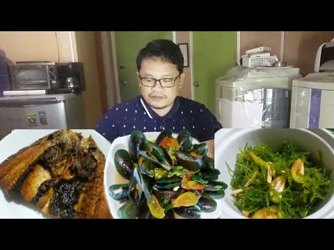 PAGKAING PINOY #MUKBANG | TAHONG, GUSO, AT FRIED BANGUS | Nic Son