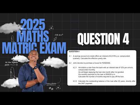 SACAI 2025 - Maths P1 - Q4 (Financial Maths)