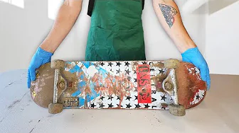 ABANDONED SKATEBOARD RESTORATION (Very Satisfying)