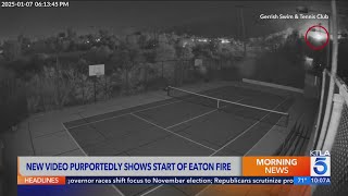 New video purportedly shows start of Eaton Fire