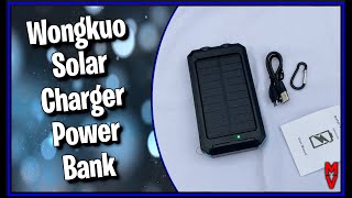 Charge With Sunlight! || Wongkuo Solar Charger Power Bank || MumblesVideos Product Review