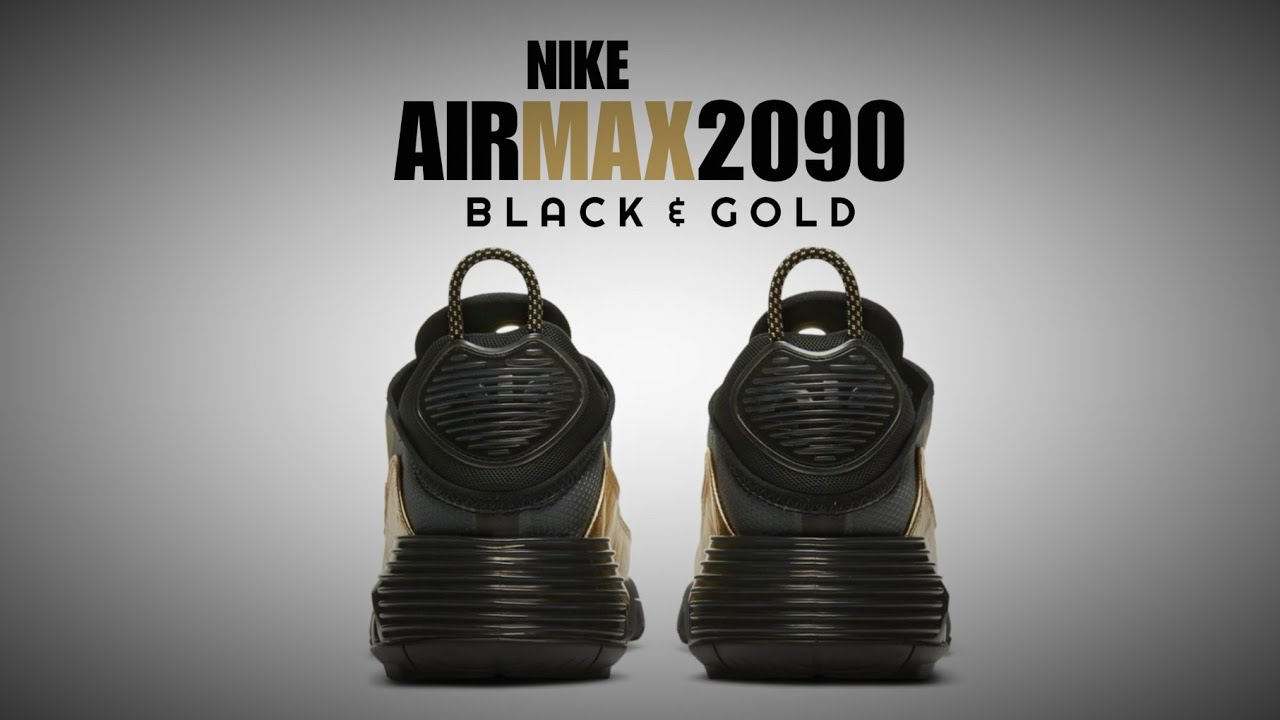 nike air max black and gold