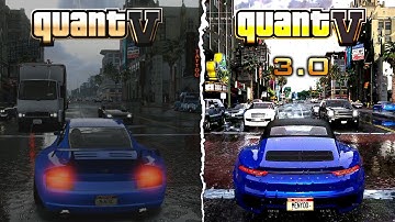 QuantV 3.0 vs QuantV | GTA 5 Graphics Comparison 2025 🔥 | Realistic Visuals Test