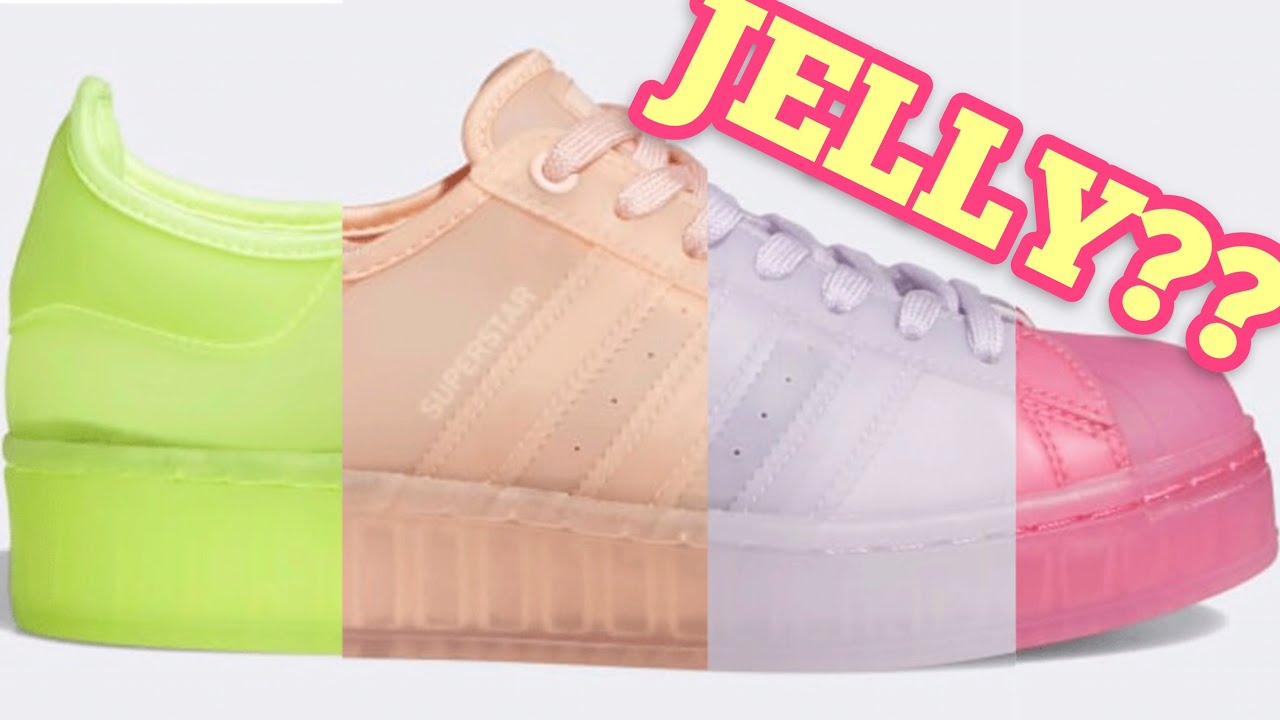 4 Adidas Superstar Jelly Colors Solar Yellow Purple Tint Solar Pink Vapour Pink アディダス スーパースター Youtube