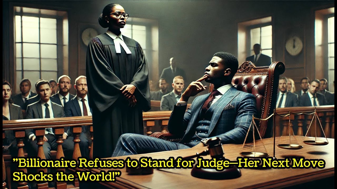 Outline Video Arrogant Billionaire Refuses to Stand for Black Judge, What She Does Next Leaves Everyone Stunned