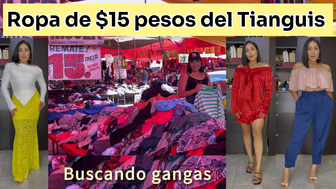 Encontré ropa de $15 pesos en el tianguis 😱 Super gangas