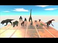 All dinosaurs speed race. Long straight course! | Animal Revolt Battle Simulator